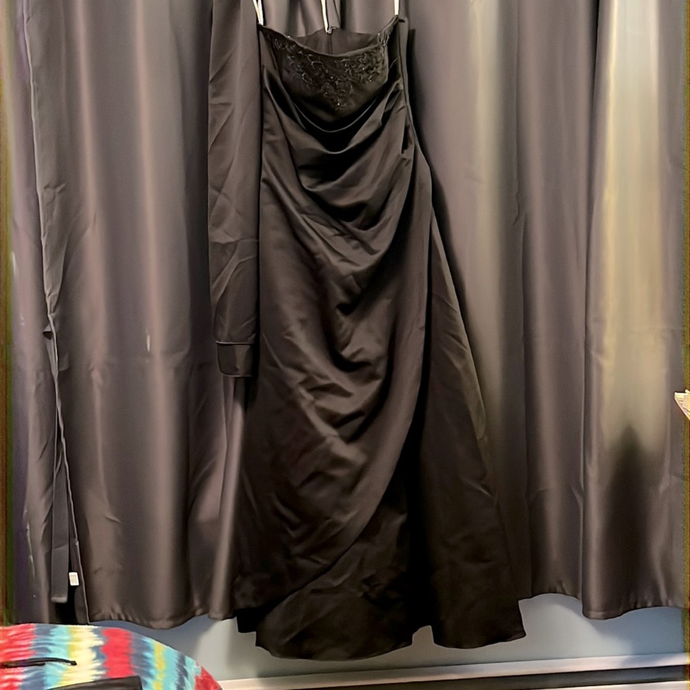Black bridesmaid dress